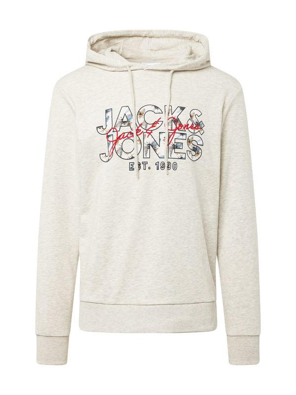 JACK & JONES JACK & JONES Majica 'CHILL'  bež / mornarska / rdeča / bela