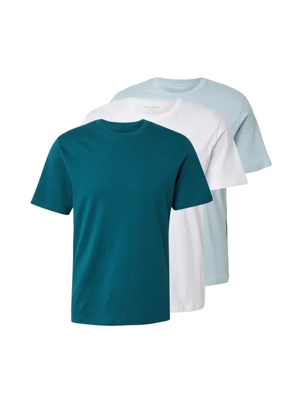 JACK & JONES JACK & JONES Majica  cijansko modra / pastelno modra / bela