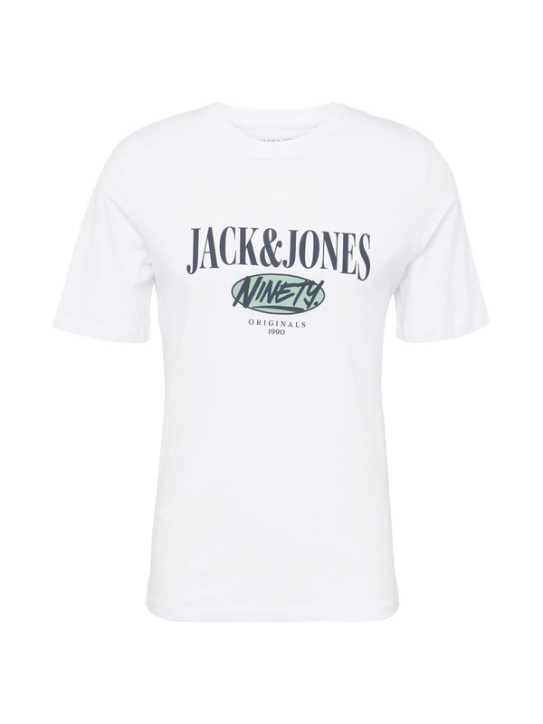 JACK & JONES JACK & JONES Majica 'COBIN'  marine / meta / bela