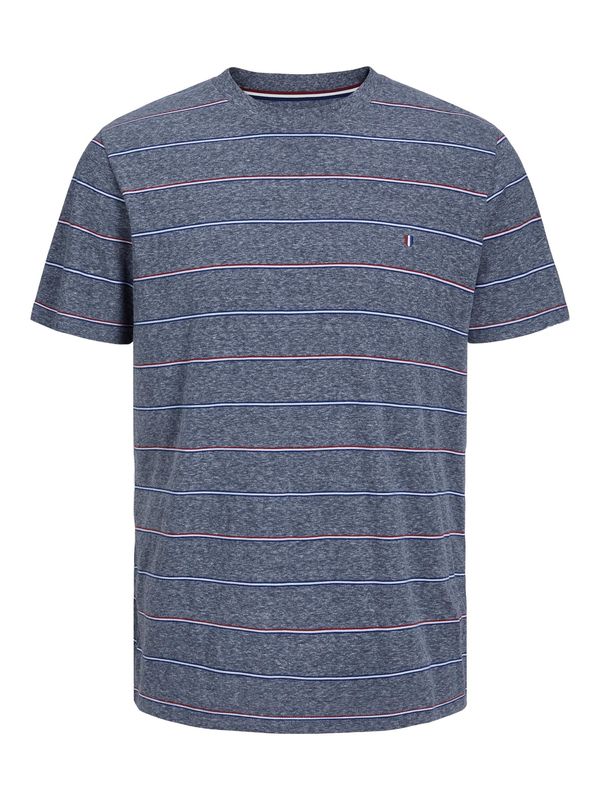 JACK & JONES JACK & JONES Majica 'COLEMAN'  temno modra / burgund / bela