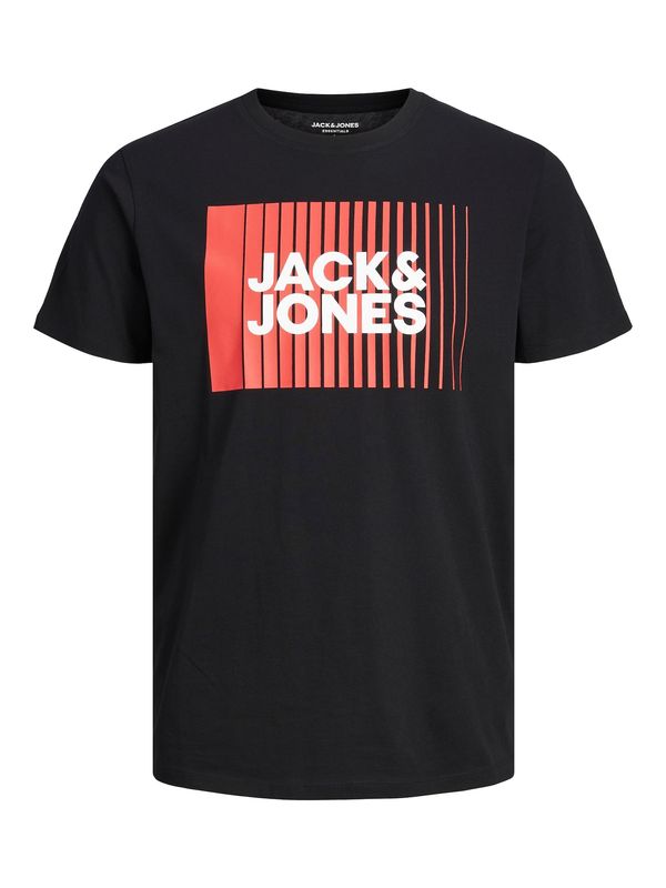 JACK & JONES JACK & JONES Majica 'Corp'  rdeča / črna / bela