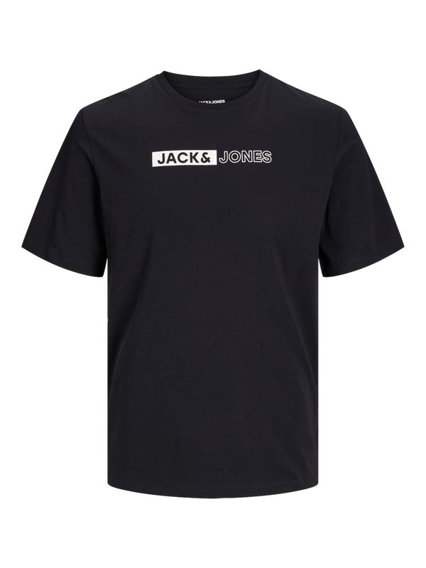 JACK & JONES JACK & JONES Majica  črna / bela