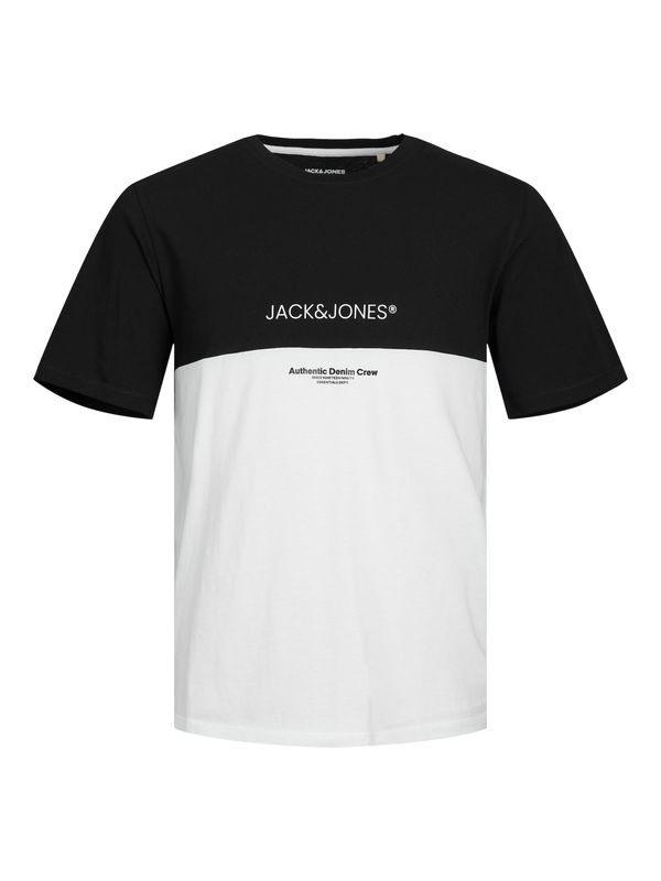 JACK & JONES JACK & JONES Majica 'Eryder'  črna / bela