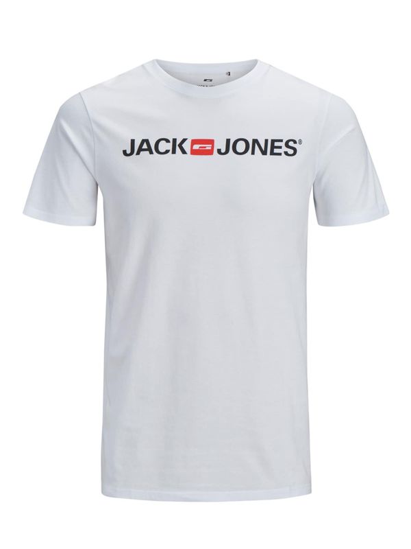 JACK & JONES JACK & JONES Majica 'Essentials'  rdeča / črna / bela