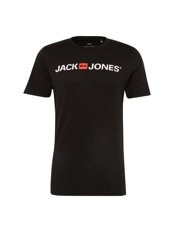 JACK & JONES JACK & JONES Majica 'Essentials'  živo rdeča / črna / bela