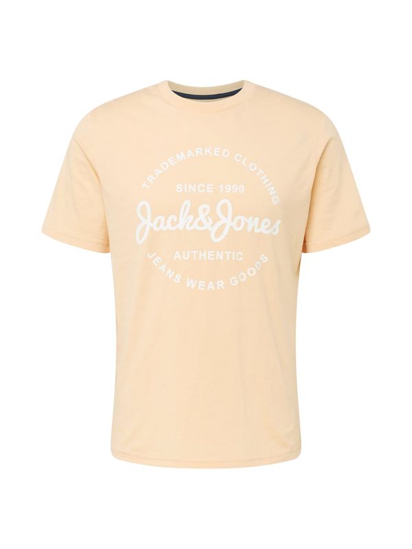 JACK & JONES JACK & JONES Majica 'FOREST'  marelica / bela