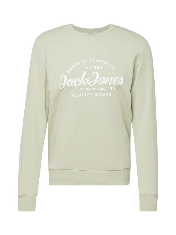 JACK & JONES JACK & JONES Majica 'FOREST'  pastelno zelena / naravno bela