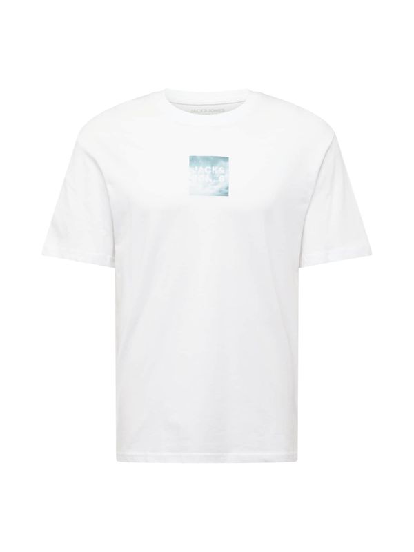 JACK & JONES JACK & JONES Majica 'JCOBERLIN'  dimno modra / cijansko modra / črna / bela