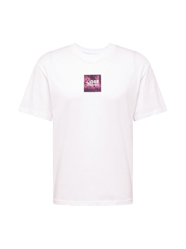 JACK & JONES JACK & JONES Majica 'JCOBERLIN'  jajčevec / orhideja / črna / bela