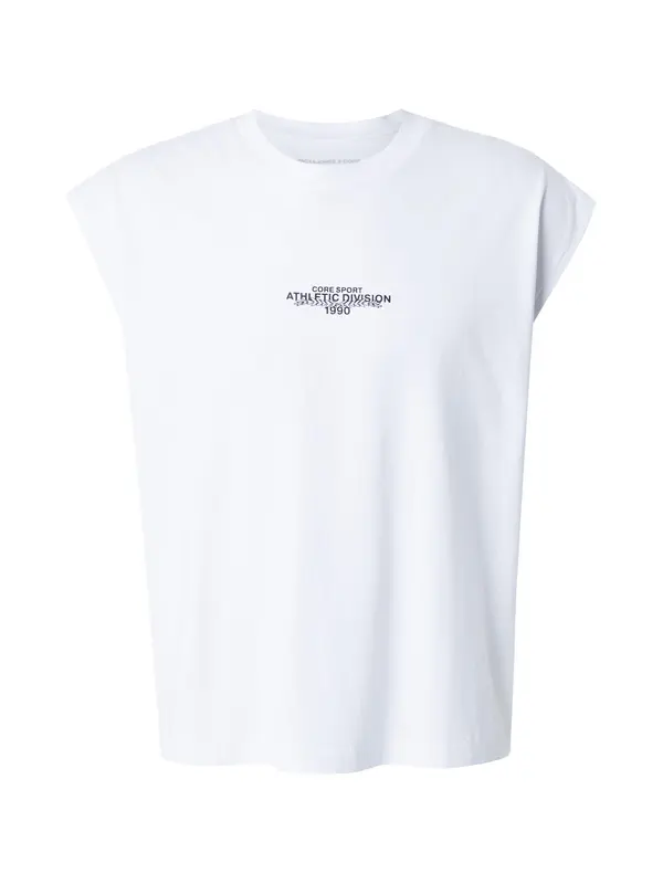 JACK & JONES JACK & JONES Majica 'JCOBREEZE'  črna / bela