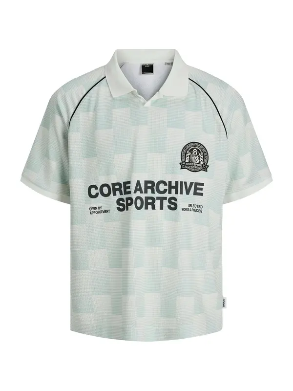 JACK & JONES JACK & JONES Majica 'JCOBreeze Football'  bež / pastelno zelena / črna