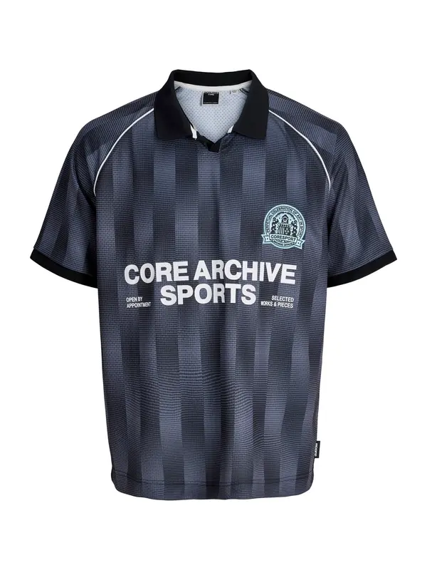 JACK & JONES JACK & JONES Majica 'JCOBreeze Football'  svetlo modra / črna / bela