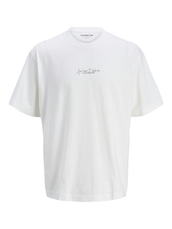 JACK & JONES JACK & JONES Majica 'JCOCHROME'  črna / srebrna / bela