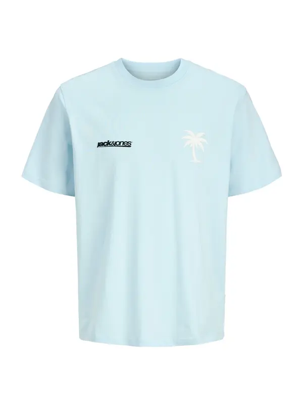 JACK & JONES JACK & JONES Majica 'JCOCLUB'  pastelno modra / črna / bela