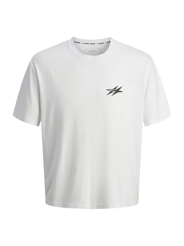 JACK & JONES JACK & JONES Majica 'JCOCNZ BERLIN'  črna / bela