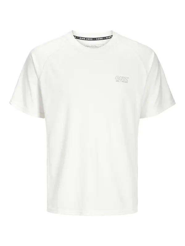 JACK & JONES JACK & JONES Majica 'JCOCNZ'  črna / bela