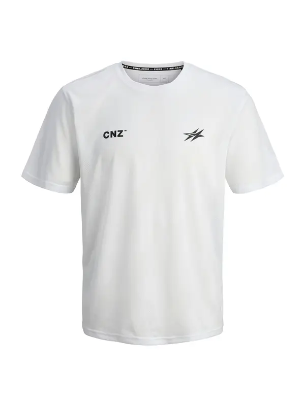 JACK & JONES JACK & JONES Majica 'JCOCNZ PARIS'  črna / bela
