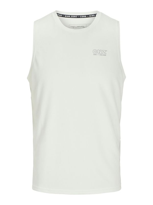 JACK & JONES JACK & JONES Majica 'JCOCNZ'  siva / bela