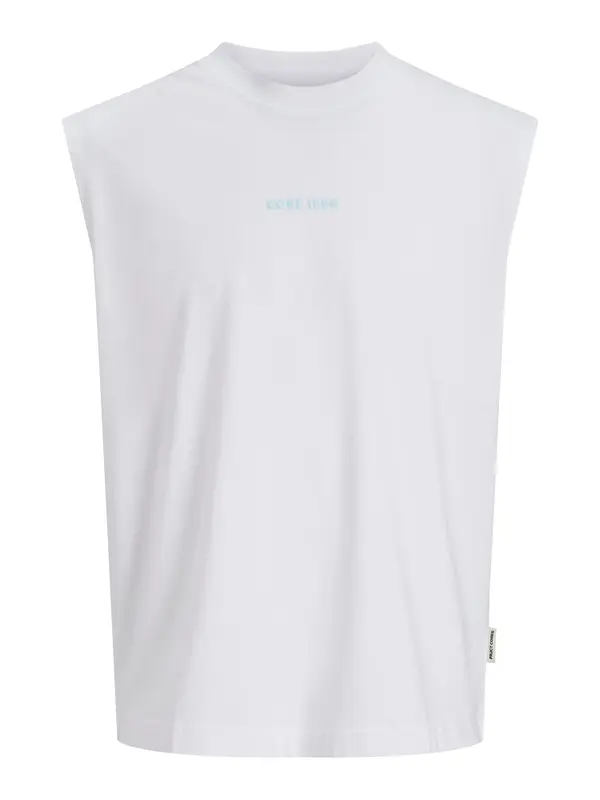 JACK & JONES JACK & JONES Majica 'JCOETERNA'  pastelno modra / črna / bela