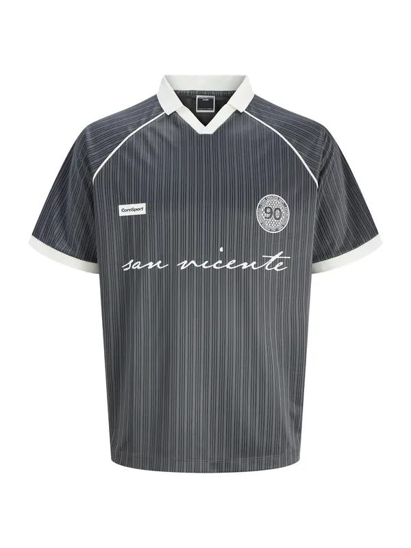 JACK & JONES JACK & JONES Majica 'JCOEterna'  temno siva / bela
