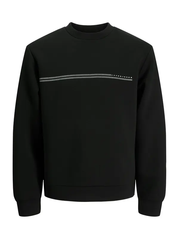 JACK & JONES JACK & JONES Majica 'JCOFUSION'  črna / bela