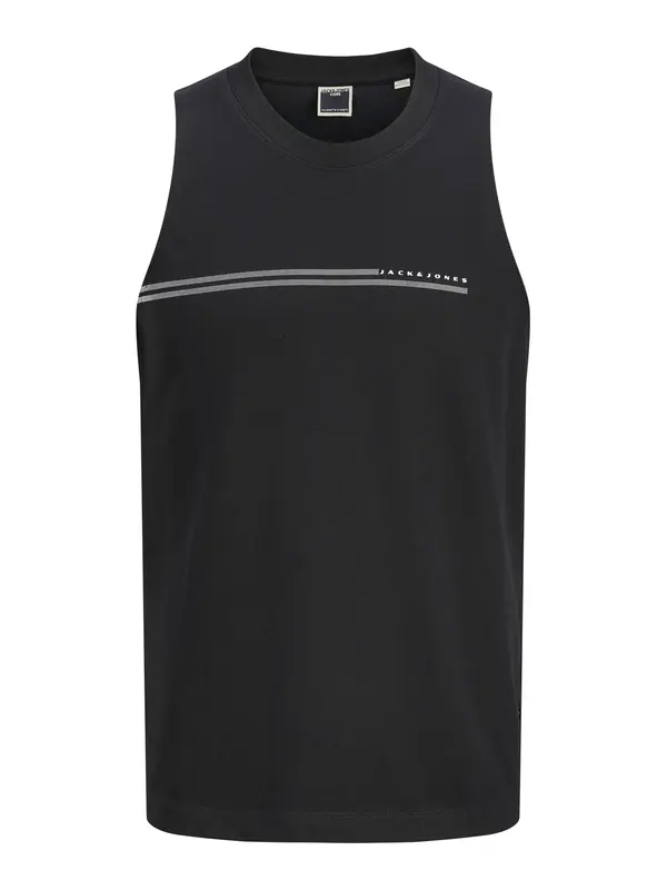 JACK & JONES JACK & JONES Majica 'JCOFUSION'  črna / bela