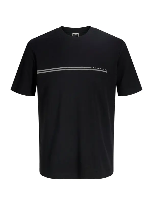 JACK & JONES JACK & JONES Majica 'JCOFUSION'  črna / bela
