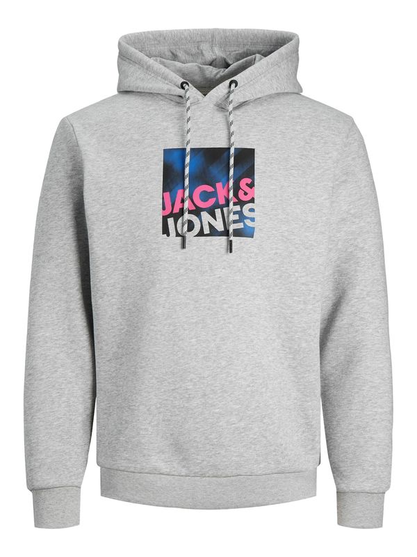 JACK & JONES JACK & JONES Majica 'JCOLogan'  modra / pegasto siva / roza / črna