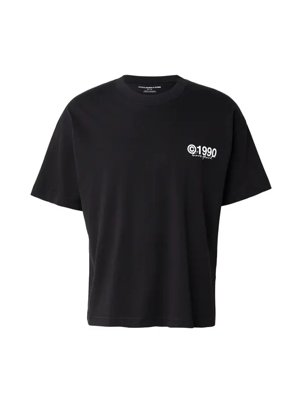 JACK & JONES JACK & JONES Majica 'JCOMINERAL'  črna / bela