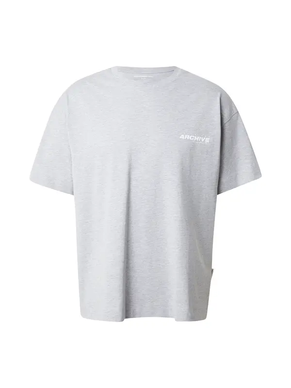 JACK & JONES JACK & JONES Majica 'JCOMINERAL'  pegasto siva / temno rdeča / bela