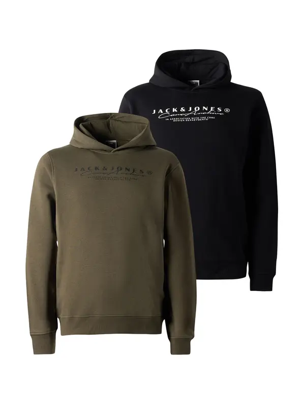 JACK & JONES JACK & JONES Majica 'JCOPOINT'  kaki / črna