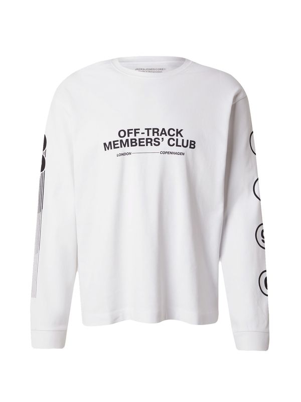 JACK & JONES JACK & JONES Majica 'JCOREFLEX'  črna / bela