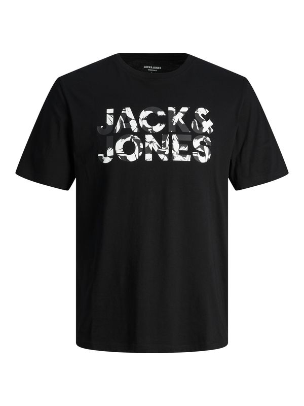 JACK & JONES JACK & JONES Majica 'JEFF'  antracit / črna / bela