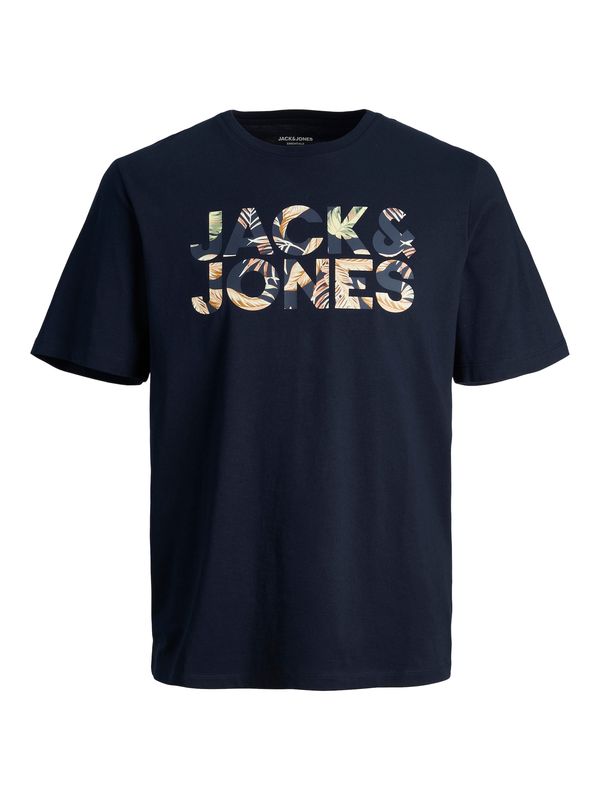 JACK & JONES JACK & JONES Majica 'JEFF'  svetlo bež / mornarska / žafran / pastelno zelena
