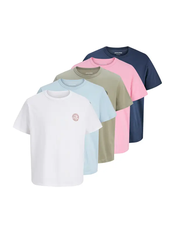 JACK & JONES JACK & JONES Majica 'JJALLIANCE'  svetlo modra / oliva / roza / bela