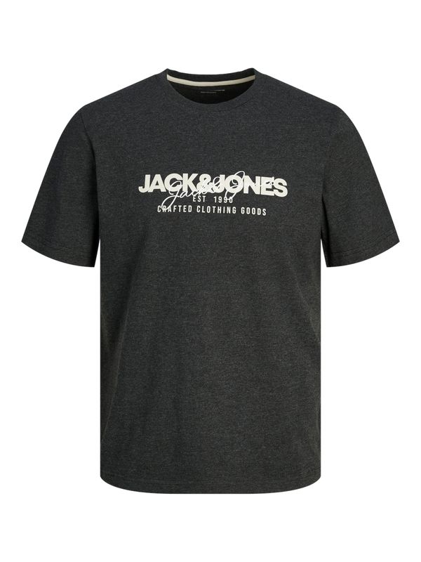 JACK & JONES JACK & JONES Majica 'JJALVIS'  črna / bela