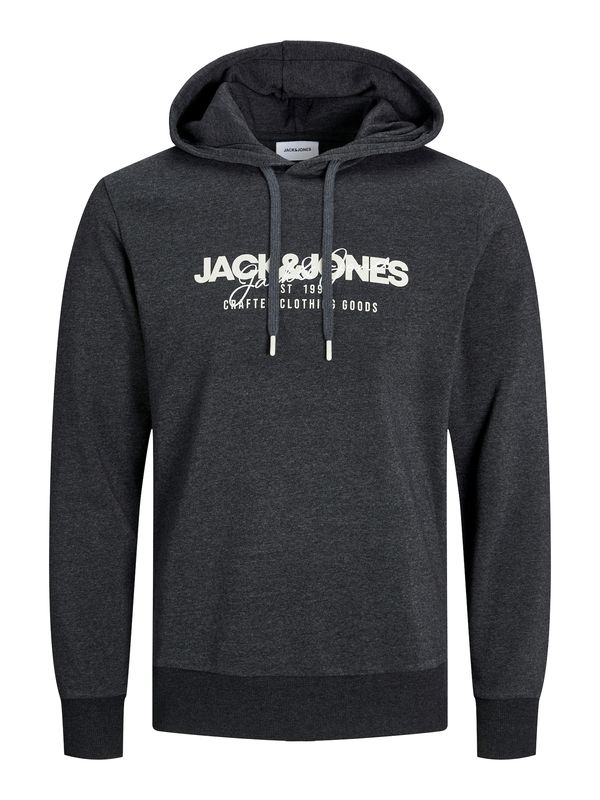 JACK & JONES JACK & JONES Majica 'JJAlvis'  pegasto črna / bela