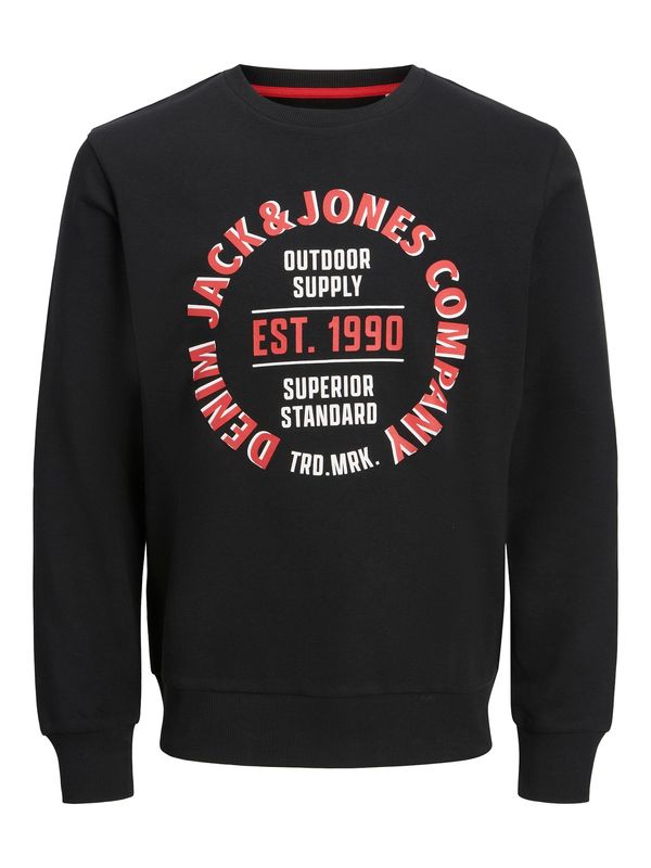 JACK & JONES JACK & JONES Majica 'JJAndy'  rdeča / črna / bela