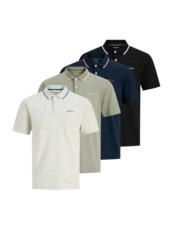 JACK & JONES JACK & JONES Majica 'JJBLAZE'  temno modra / svetlo siva / svetlo zelena / črna