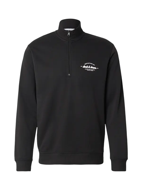 JACK & JONES JACK & JONES Majica 'JJBRANDON'  črna / bela