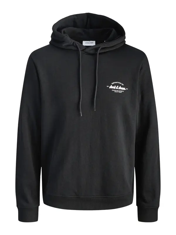 JACK & JONES JACK & JONES Majica 'JJBrandon'  črna / bela