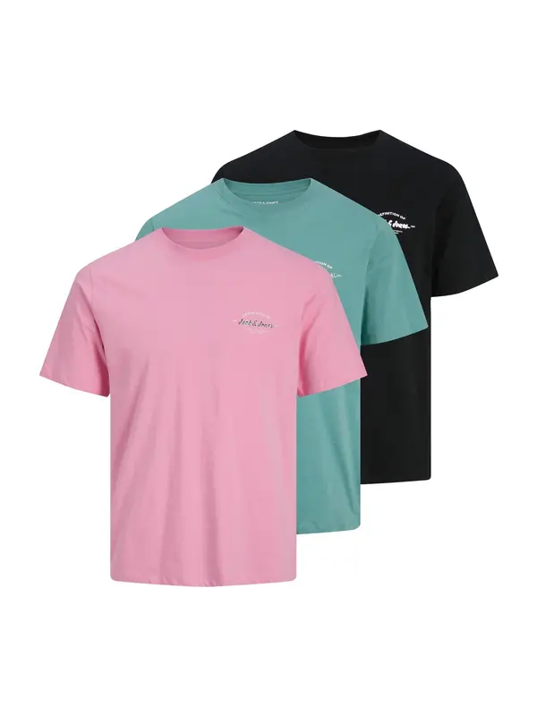 JACK & JONES JACK & JONES Majica 'JJBRANDON'  mornarska / encijan / roza