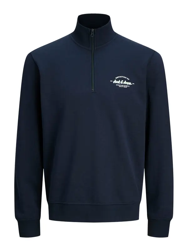 JACK & JONES JACK & JONES Majica 'JJBrandon'  mornarska / meta / bela