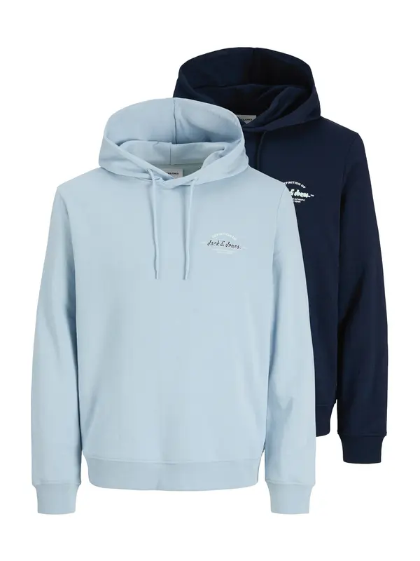 JACK & JONES JACK & JONES Majica 'JJBRANDON'  svetlo modra / temno modra / bela