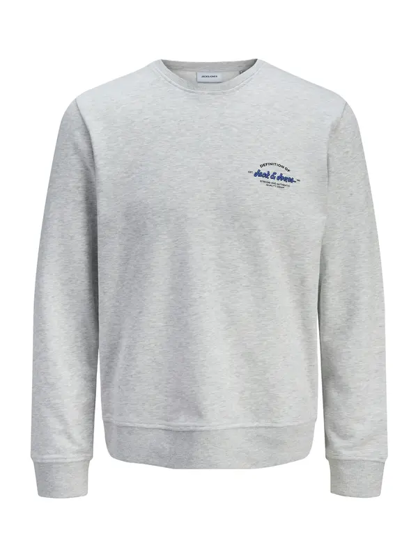 JACK & JONES JACK & JONES Majica 'JJBRANDON'  temno modra / pegasto siva / črna