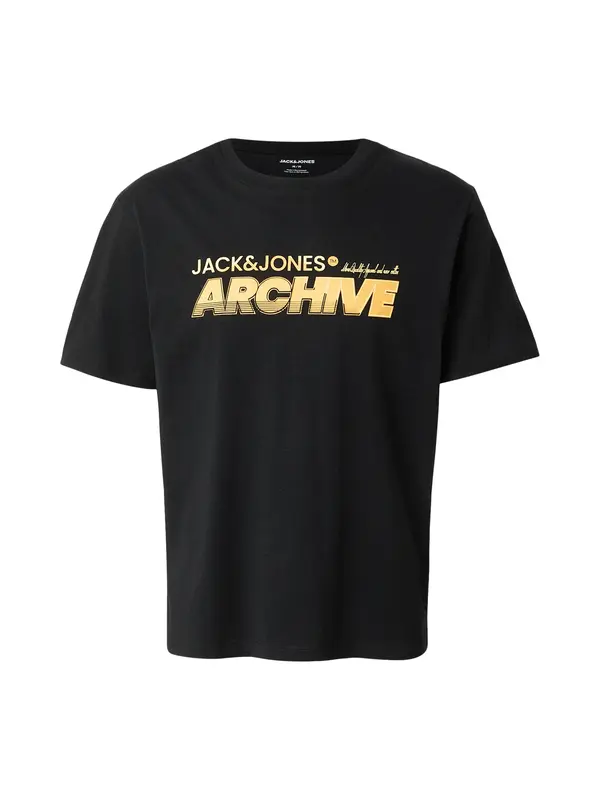 JACK & JONES JACK & JONES Majica 'JJBRAT'  oranžna / črna