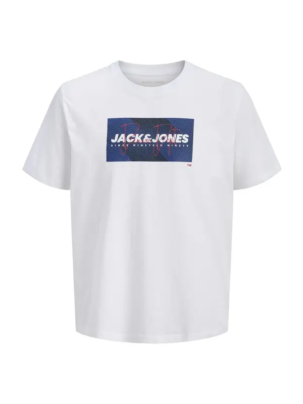 JACK & JONES JACK & JONES Majica 'JJCole'  temno modra / temno rdeča / bela
