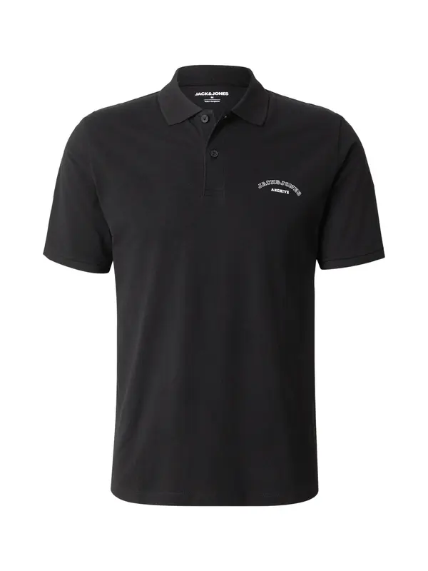 JACK & JONES JACK & JONES Majica 'JJCollege'  črna / bela