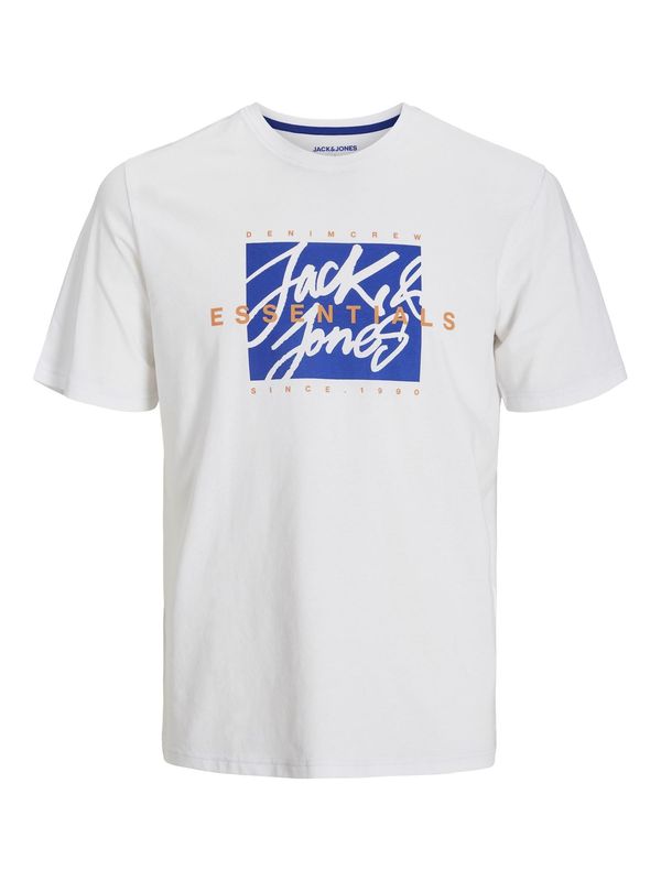 JACK & JONES JACK & JONES Majica 'JJColton'  modra / oranžna / bela