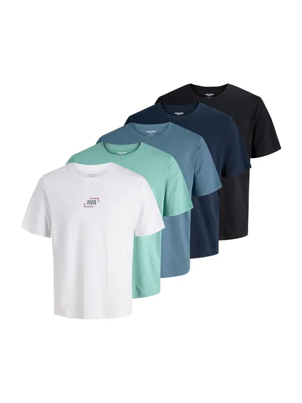 JACK & JONES JACK & JONES Majica 'JJCORP'  safir / meta / črna / bela